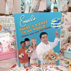 Emeril’s There’s A Chef In My World HC Book Childrens Cookbook By Emeril Lagasse